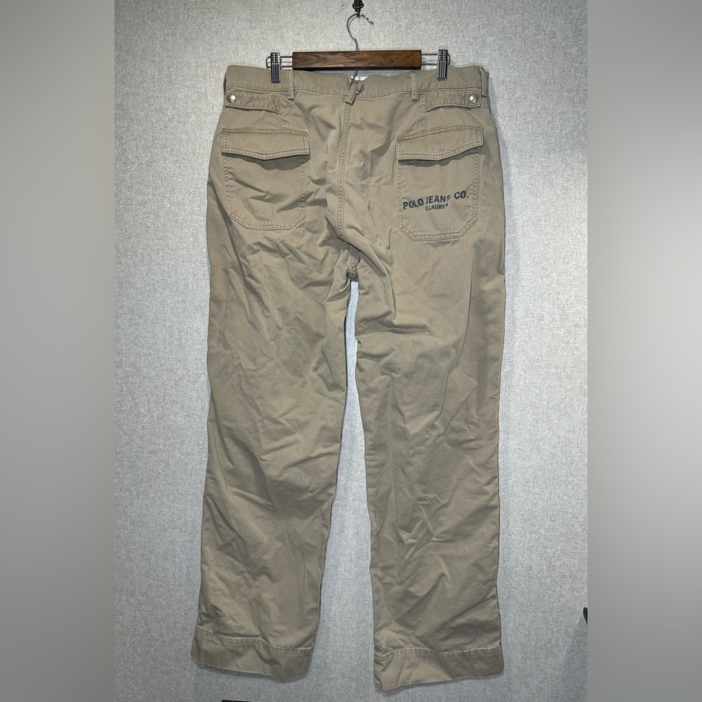 Polo Jeans Co. Ralph Lauren Field Pant Khaki Utility Pants Size 36x34 - Picture 2 of 12